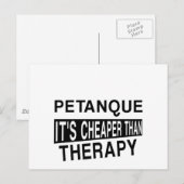 PETANQUE Het is goedkoper dan behandeling Briefkaart (Voorkant / Achterkant)