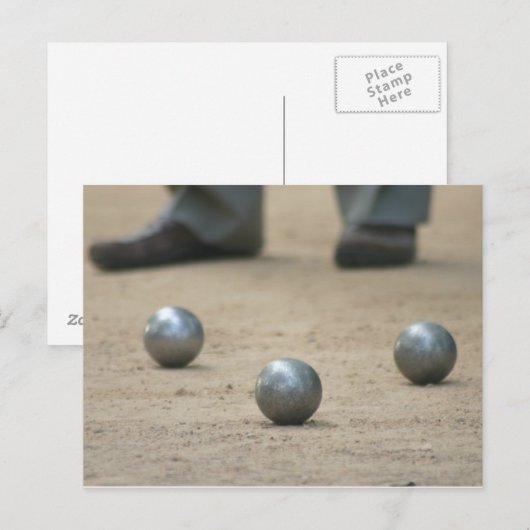 Petanque in Provence Briefkaart (Voorkant / Achterkant)