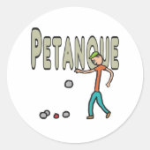 Petanque Ronde Sticker (Voorkant)