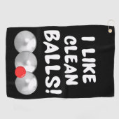 Pétanque schoonmaakhanddoek - golfhanddoek (Horizontaal)