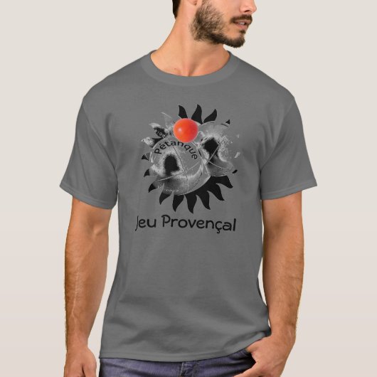 Petanque T-Shirt "Jeu Provencal" (Voorkant)