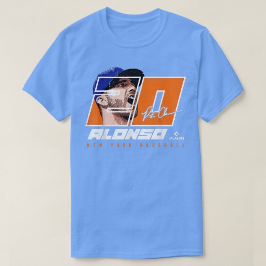 Pete Alonso - Silhouette Polar Beer New York MLBPA T-shirt (Design voorkant)