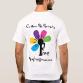 pete , art door hippiefree@mac.com t-shirt (Achterkant)