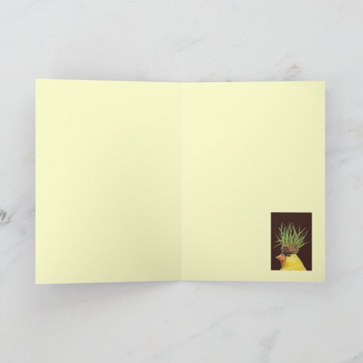 Pete de goudvinkkaart kaart (Binnen)