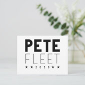 Pete Fleet 2020 Briefkaart (Staand voorkant)