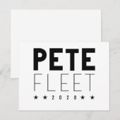 Pete Fleet 2020 Briefkaart (Voorkant / Achterkant)