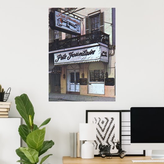 Pete Fountain's Club, New Orleans Poster (Thuiskantoor)