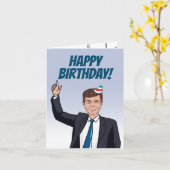 Pete Groet Kaart (Gele Bloem)