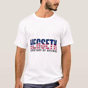 Pete Hegseth Minister van Defensie Amerikaanse Vla T-shirt