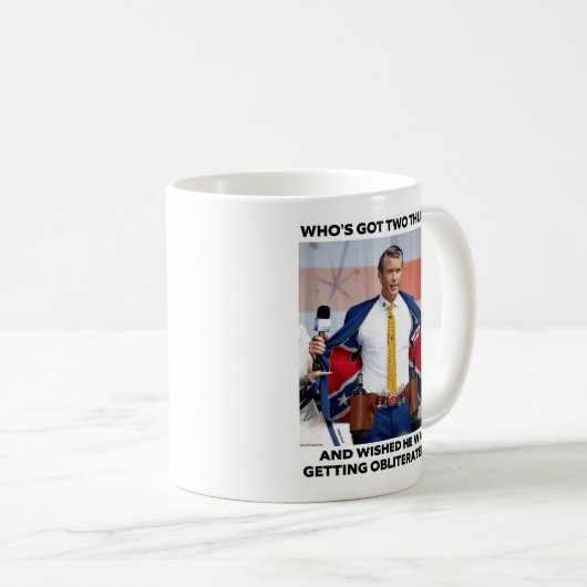 PETE HEGSETH "OBLITERATED" COFFEE MUG KOFFIEMOK (Voorkant rechts)