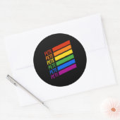 Pete LGBT Rainbow Ronde Sticker (Envelop)