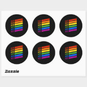 Pete LGBT Rainbow Ronde Sticker (Vel)