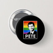 Pete LGBT-vlag Ronde Button 5,7 Cm (Voorkant /achterkant)