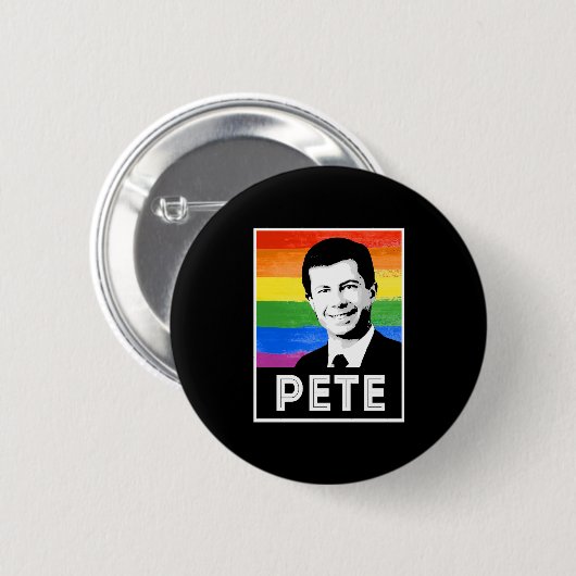 Pete LGBT-vlag Ronde Button 5,7 Cm (Voorkant /achterkant)