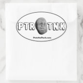 Pete op de nek van de stad ovale sticker (Tas)
