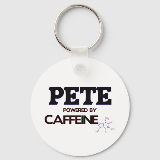 Pete Powered by Caffeine Sleutelhanger (Voorkant)