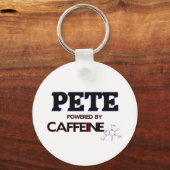 Pete Powered by Caffeine Sleutelhanger (Voorkant)