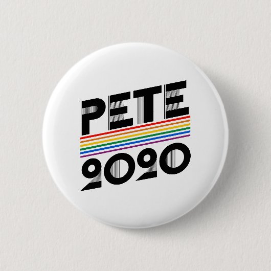 Pete Pride 2020 Ronde Button 5,7 Cm (Voorkant)