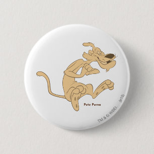 Pete Puma Excited Ronde Button 5,7 Cm
