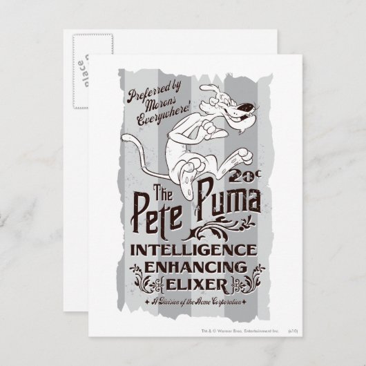 Pete Puma Intelligence Elixer Briefkaart (Voorkant / Achterkant)