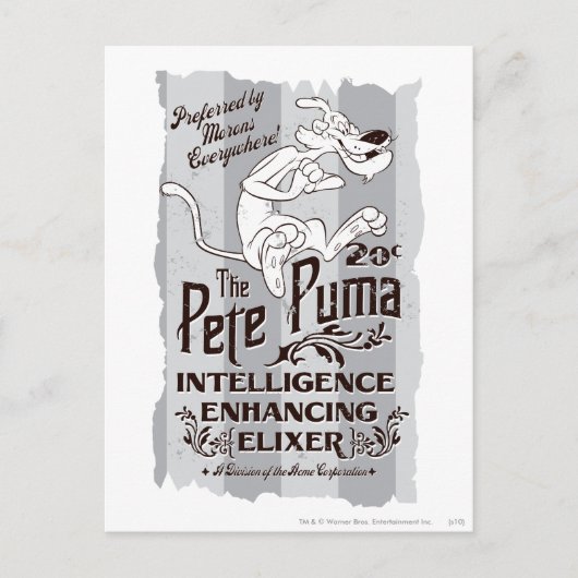 Pete Puma Intelligence Elixer Briefkaart (Voorkant)