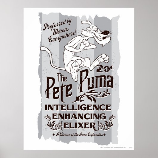Pete Puma Intelligentie Elixir Poster (Voorkant)