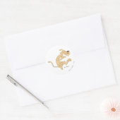 Pete Puma Opgewonden Ronde Sticker (Envelop)