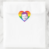Pete Regenboog Strepen Hart Sticker (Tas)