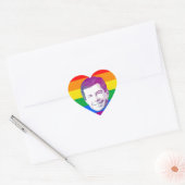 Pete Regenboog Strepen Hart Sticker (Envelop)