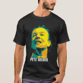 Pete Seeger, een Amerikaanse folkzanger en sociaal T-shirt (Voorkant)