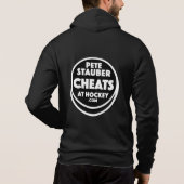 Pete Stauber Cheats At Hockey .com Hoody (Achterkant)