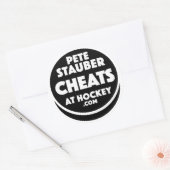 Pete Stauber Cheats At Hockey .com Stickers (Envelop)