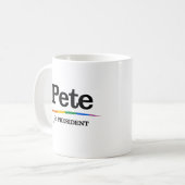 Pete voor President Koffiemok (Voorkant links)