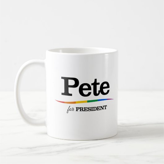 Pete voor President Koffiemok (Links)