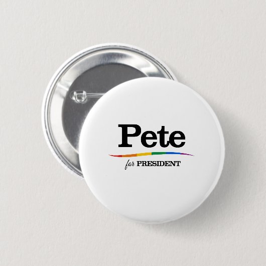 Pete voor President Ronde Button 5,7 Cm (Voorkant /achterkant)