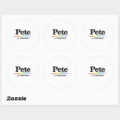 Pete voor President Ronde Sticker (Vel)