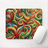 PETE ~ Wild Verjaardagspatroon ~ Mousepad Muismat (Met muis)