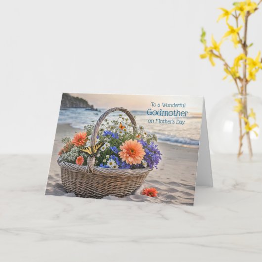 Petemoe of Moeder Gelukkige Moederdag Kaart (Gele Bloem)