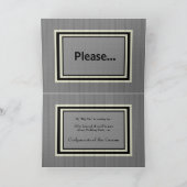 PETEN Huwelijksuitnodiging - Zilver & Zwart (Binnen)