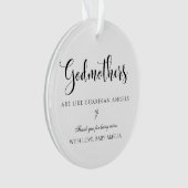 Petenmoeder Engel Bedankt Acyrlic Ornament (voorkant)