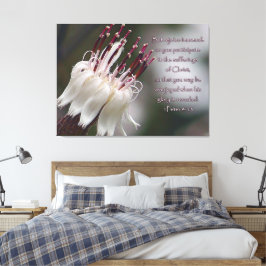 Peter 4:13 Inspirerend Floral Canvas Afdruk
