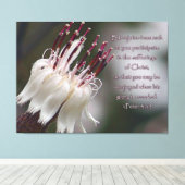 Peter 4:13 Inspirerend Floral Canvas Afdruk (Insitu (Houten vloer))