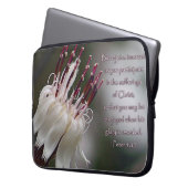 Peter 4:13 Inspirerend Floral Laptop Sleeve (Voorkant Links)