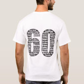 Peter 60 Birthday Shirt (Achterkant)