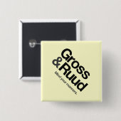 Peter & Amanda's Honeymoon Diamond Button (Voorkant /achterkant)