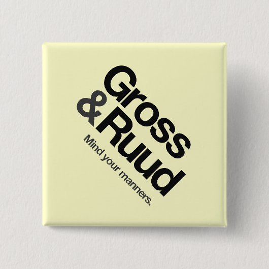 Peter & Amanda's Honeymoon Diamond Button (Voorkant)