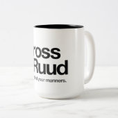 Peter & Amanda's Honeymoon Mok (Voorkant rechts)