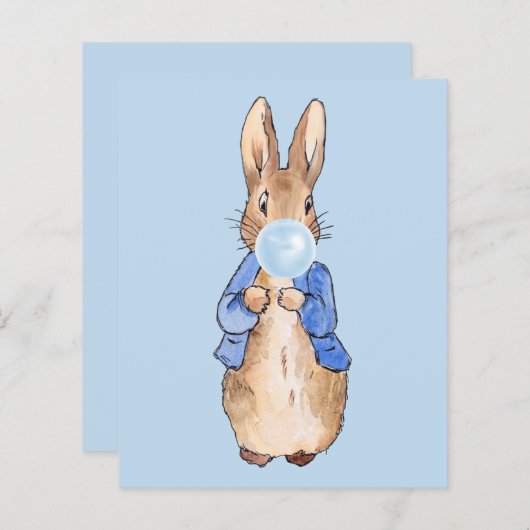 Peter Bblaast een Blauwe Bubbelgom (Voorkant / Achterkant)