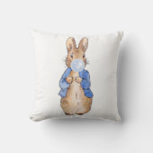 Peter Bblaast een Blauwe Bubbelgom Kussen (Voorkant)