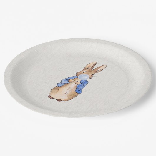 Peter Bblauw Bubble gom Papieren Bordje (Gekanteld)